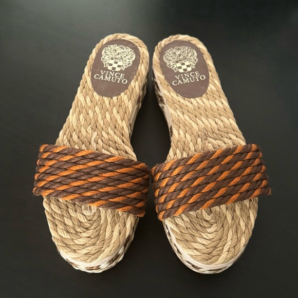 Vince Camuto Meseera Woven Platform Slide Sandals - Picture 2 of 3
